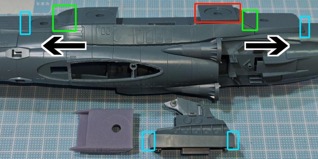 Yang　4連装強化型砲塔×15　1/1000Aパーツ
