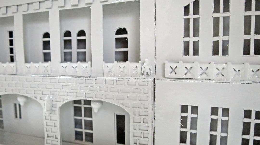 昭和レトロ洋館「旧前田家本邸」　着色模型