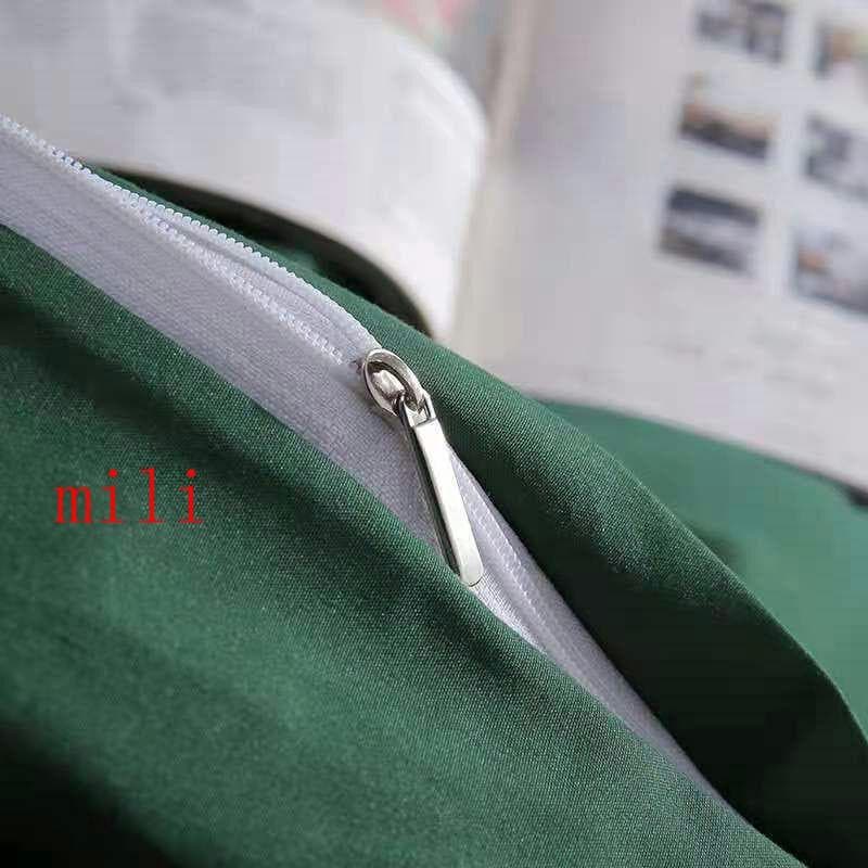 北欧純色四点セットの斜線純色布団カバーのシーツ