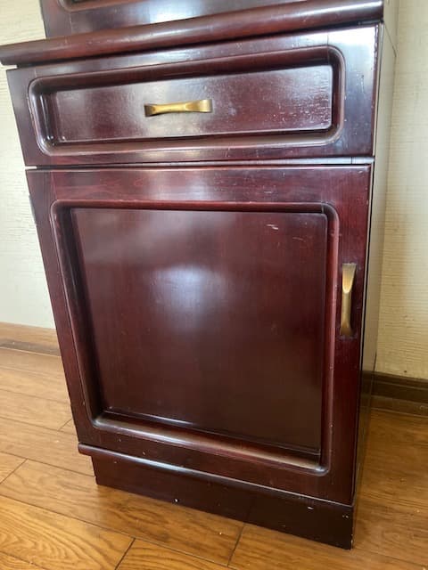 オールドカリモク　スリムカップボード特別バーゲンセール