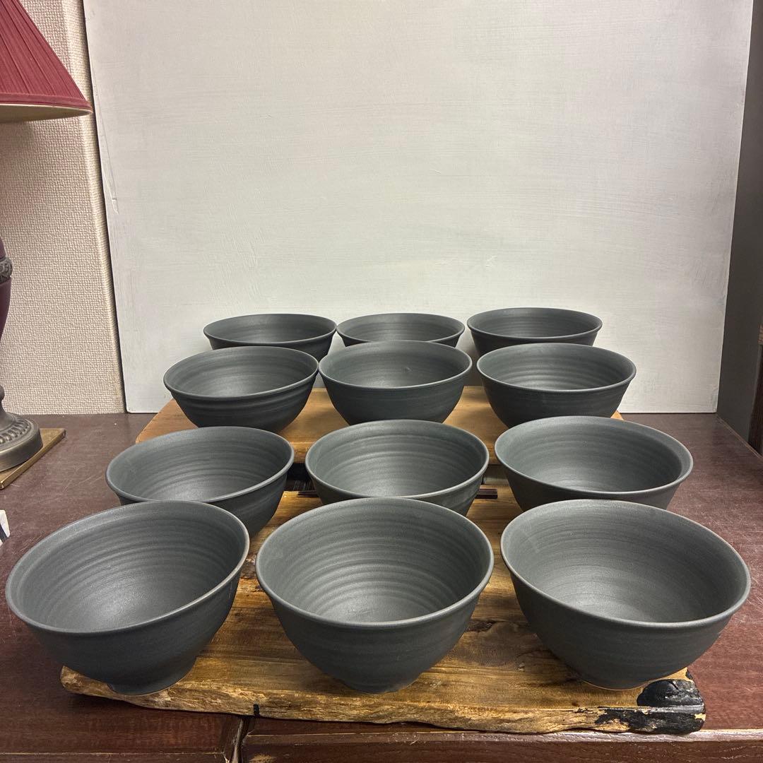 新品　陶器　陶芸作家　うどん鉢12個 720