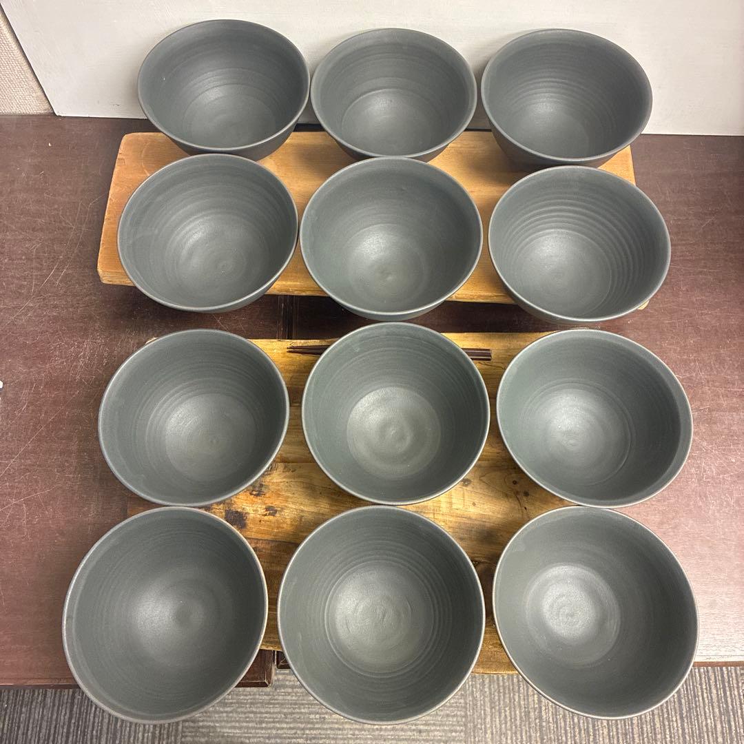 新品　陶器　陶芸作家　うどん鉢12個 720