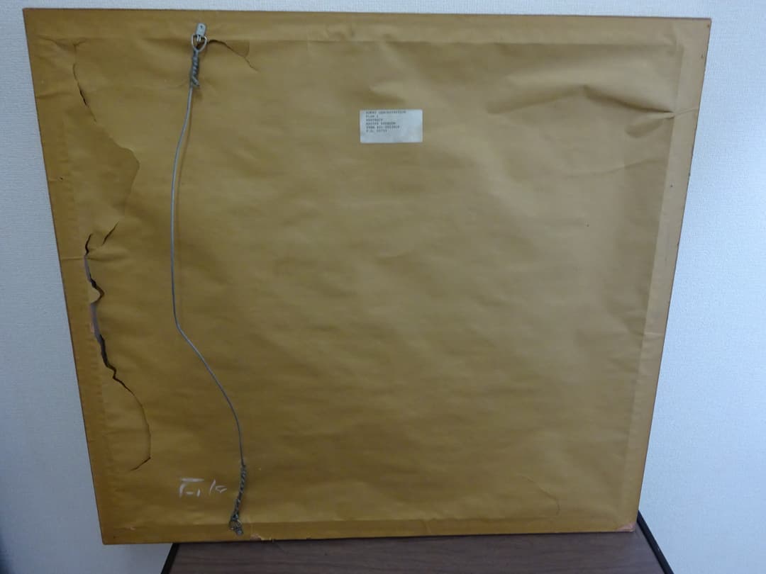 フレーム付絵画　抽象画　80×72センチ　インテリア　ディスプレイ　②