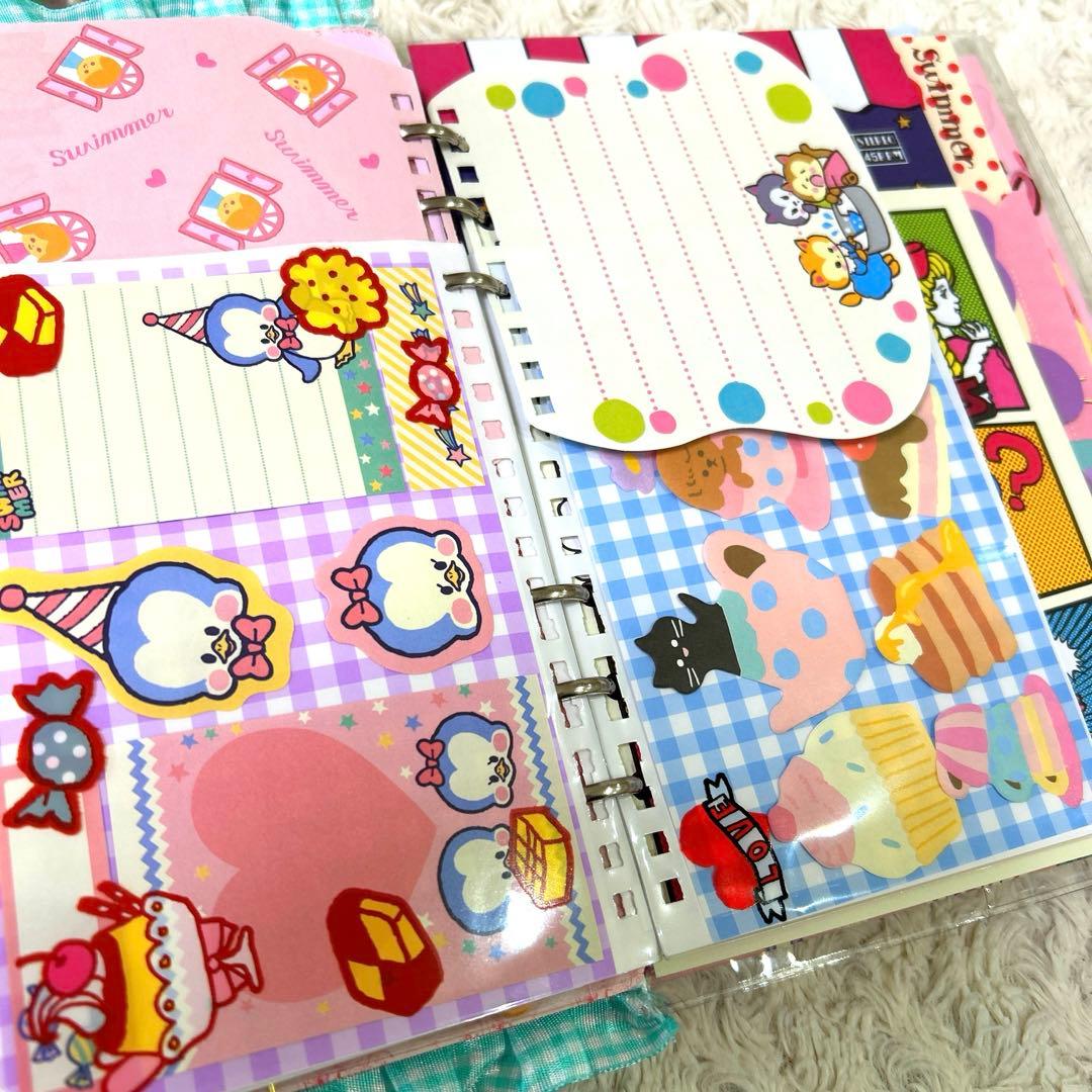 1091 おすそ分けファイル　A5クリアバインダー スイマー