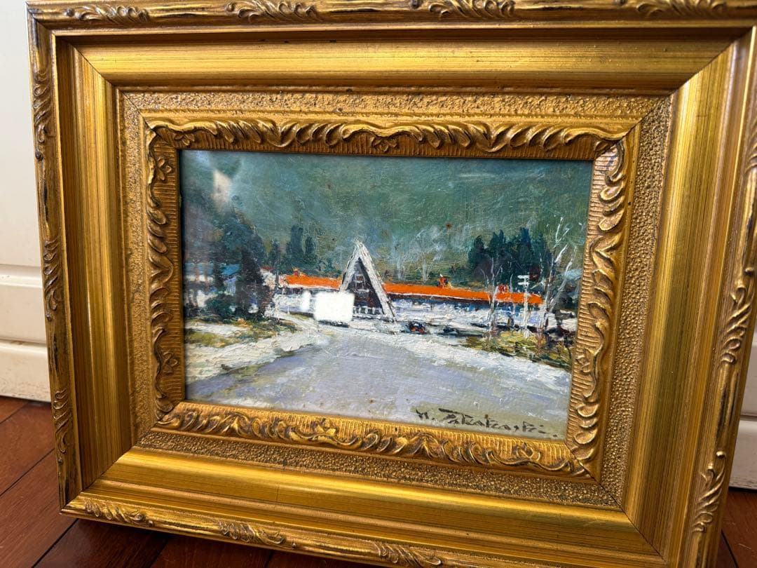 21.「駅舎」髙橋一善 油絵