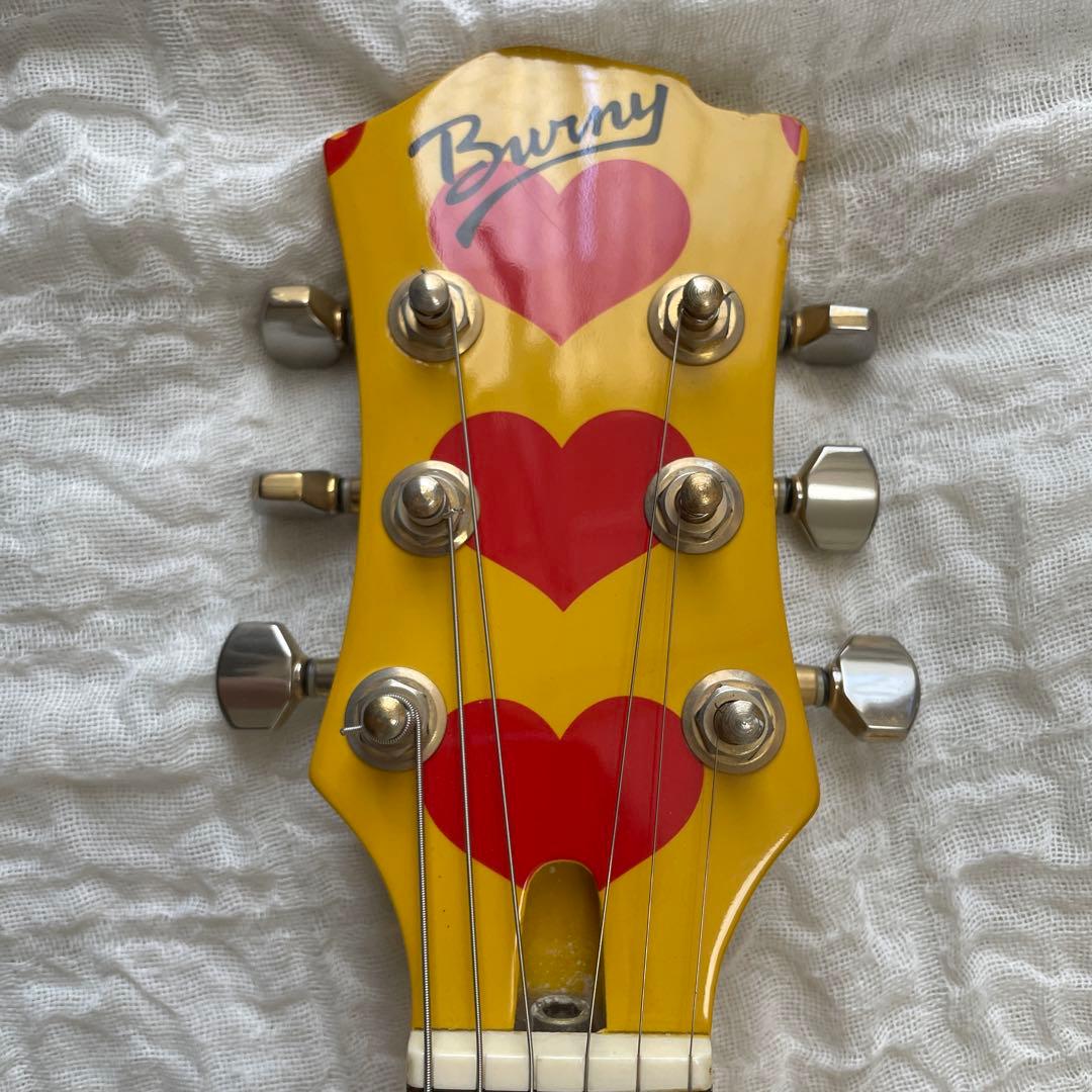 【希少】Burny YH-JR hideイエローハートjrミニギター