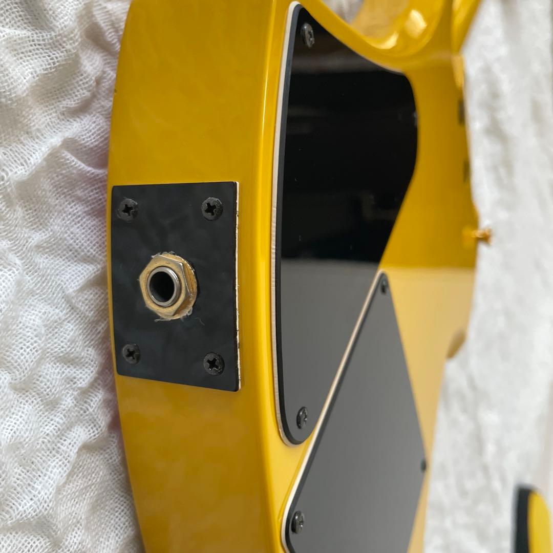 【希少】Burny YH-JR hideイエローハートjrミニギター