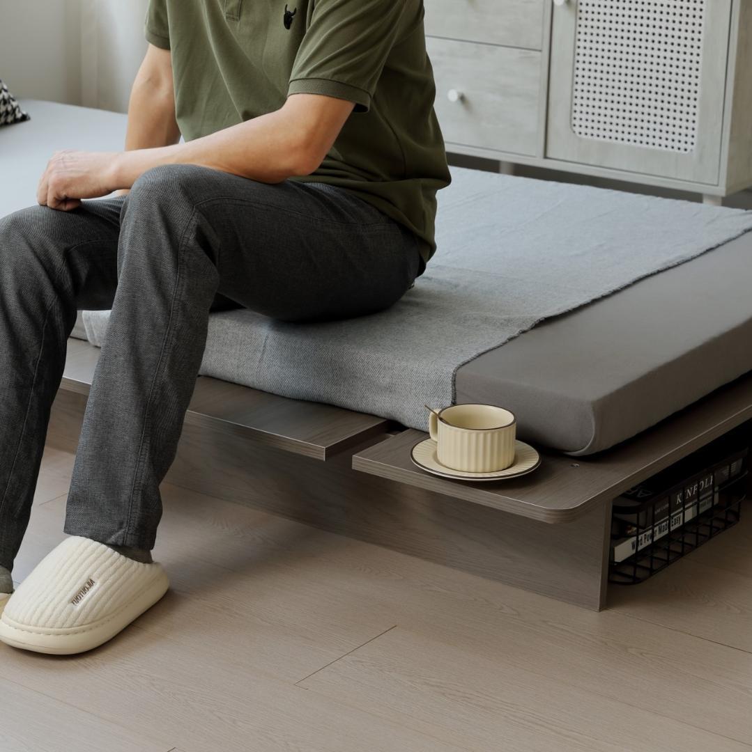 【幅120cm・S】ベッド ローベッド すのこベッド おしゃれ BROWN