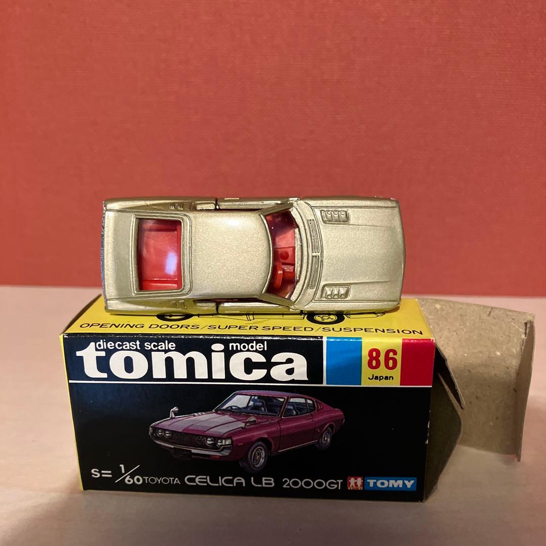 黒箱トミカ 86 トヨタ　セリカlb 2000gt ゴールド ミニカー