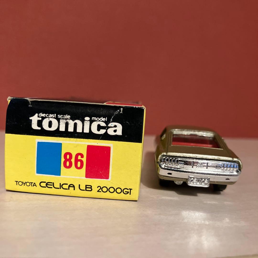 黒箱トミカ 86 トヨタ　セリカlb 2000gt ゴールド ミニカー