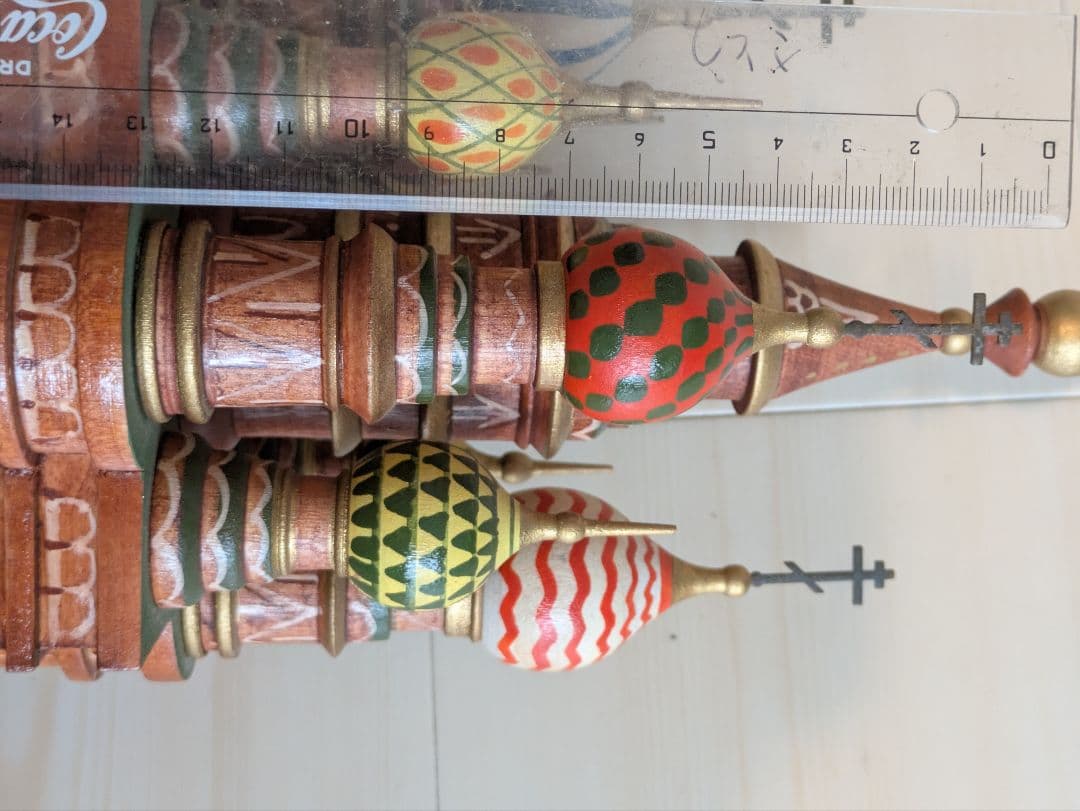 s*a様 ロシア雑貨　聖ワシリイ大聖堂　木製オーナメント　インテリア雑貨　置物