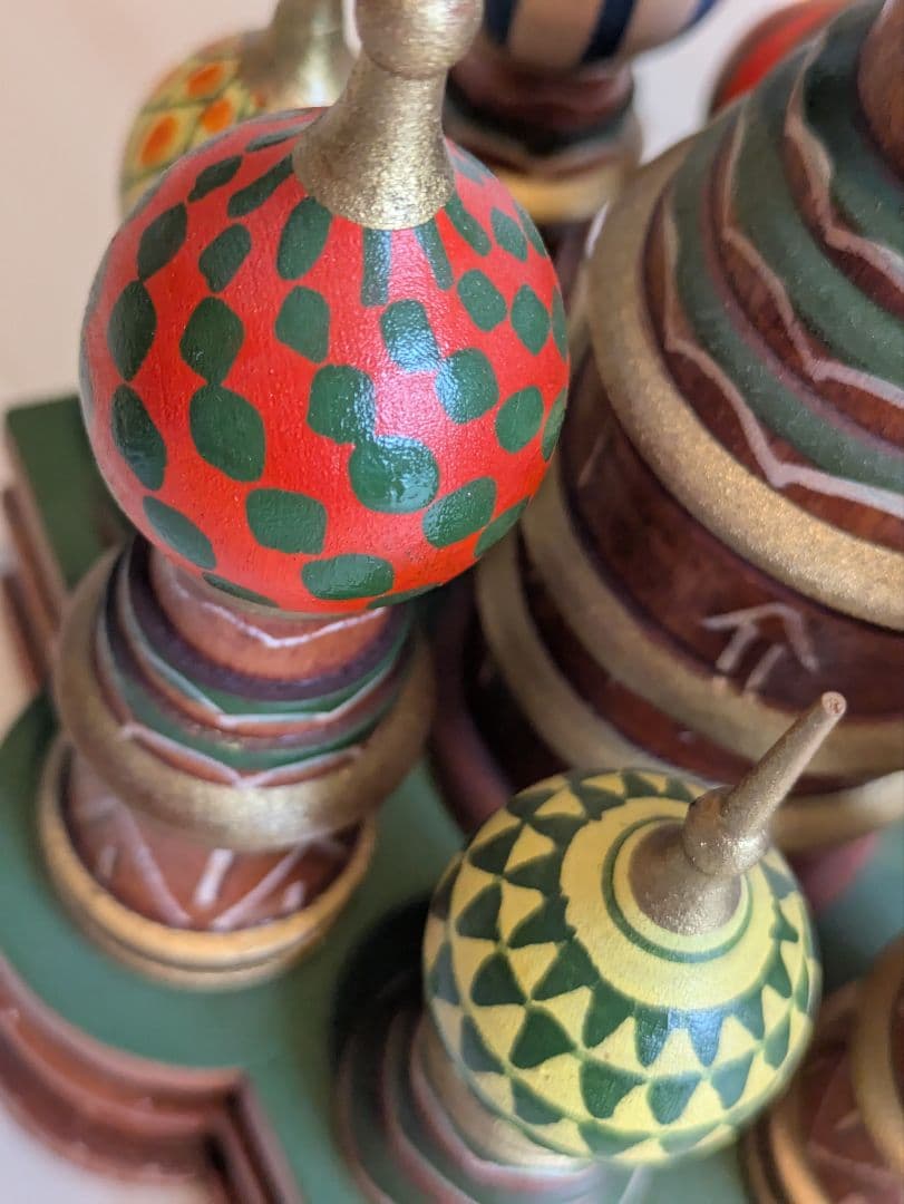 s*a様 ロシア雑貨　聖ワシリイ大聖堂　木製オーナメント　インテリア雑貨　置物