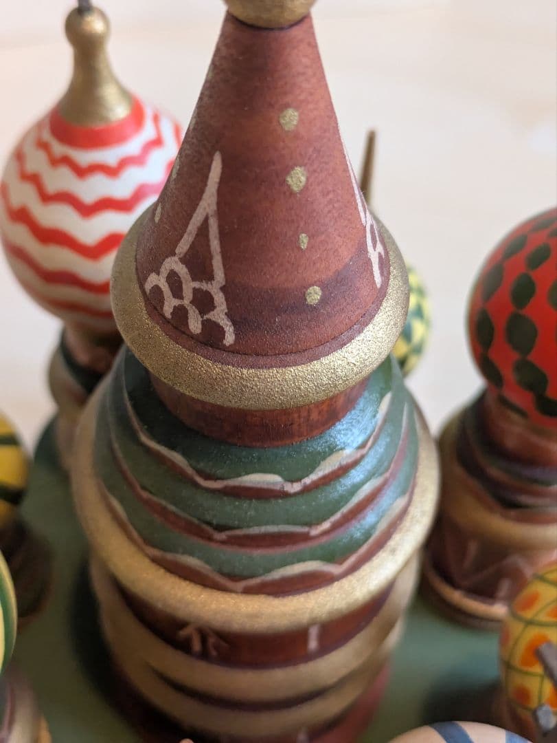 s*a様 ロシア雑貨　聖ワシリイ大聖堂　木製オーナメント　インテリア雑貨　置物