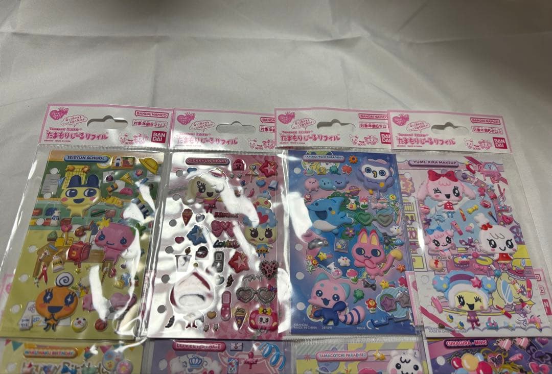 たまもりしーる リフィル ぷっくりシール 全12種 コンプリート　たまごっち