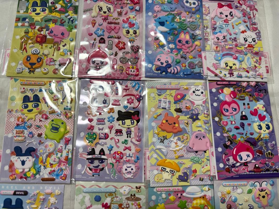 たまもりしーる リフィル ぷっくりシール 全12種 コンプリート　たまごっち