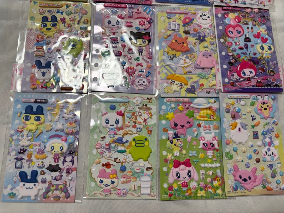 たまもりしーる リフィル ぷっくりシール 全12種 コンプリート　たまごっち