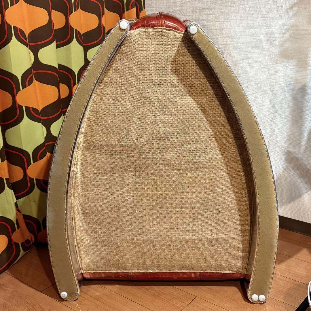 AXIS Aviator 1人掛けレザーソファ レッド 赤 高級家具