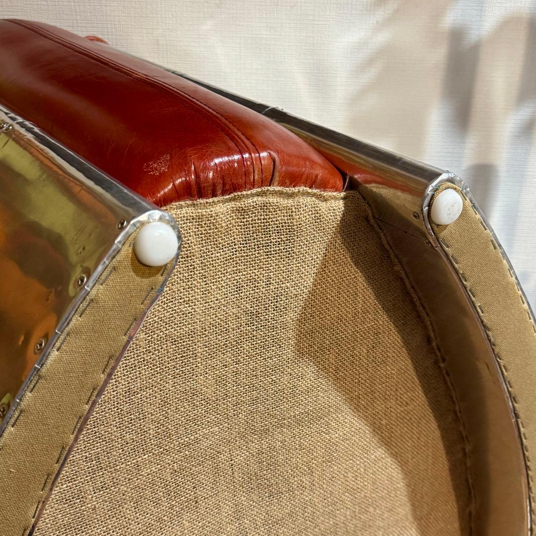 AXIS Aviator 1人掛けレザーソファ レッド 赤 高級家具