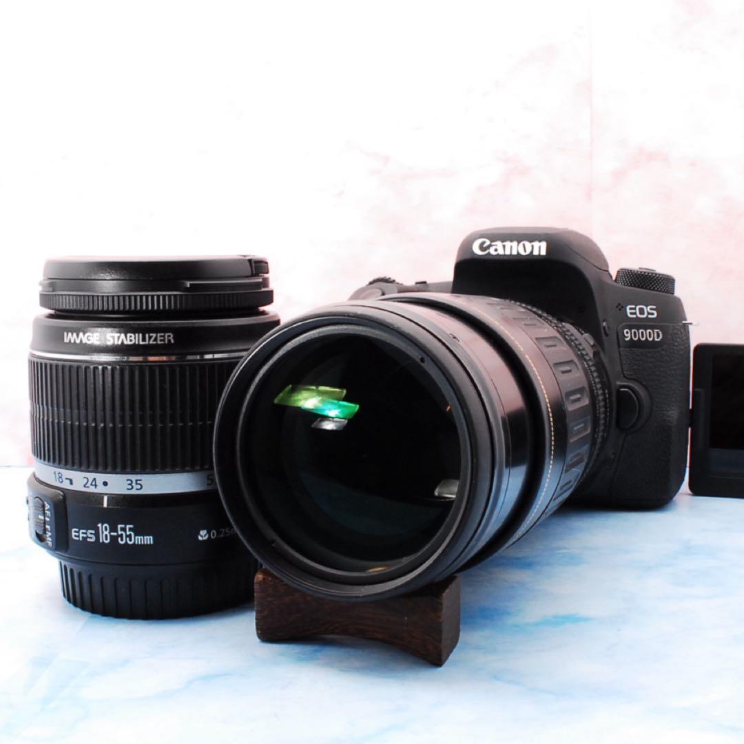 ☆キャノン EOS 9000D☆豪華Wレンズ☆Wi-Fi☆一眼レフカメラ
