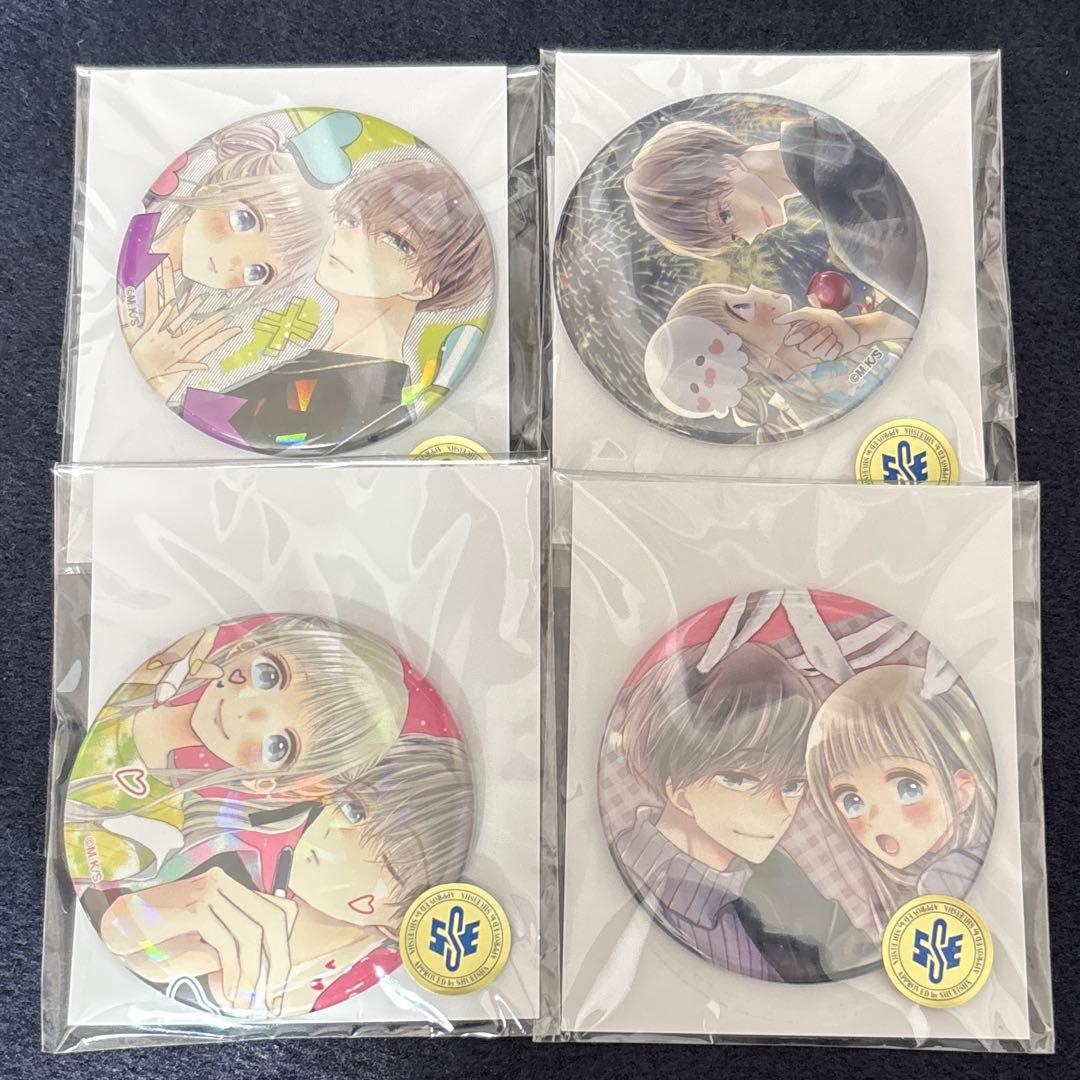 初×婚　初婚　缶バッジ　4box ガールズコミックフェス　ふせん　クジメイト