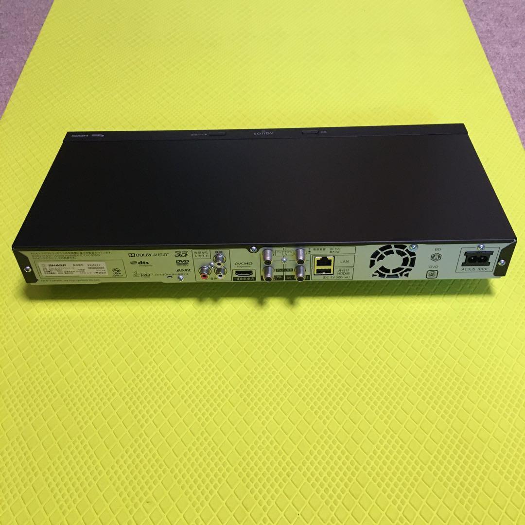 ◆美品◆シャープ　BD-NW520◆2番組同時録画◆純正リモコン◆HDD換装済み
