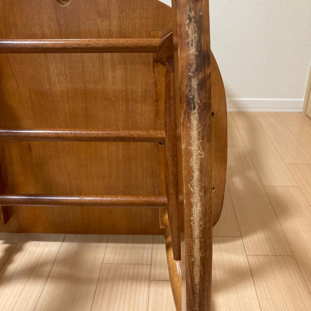 ロッキングチェア アンティーク調 スラットバック 木製 アーム付 クラシック