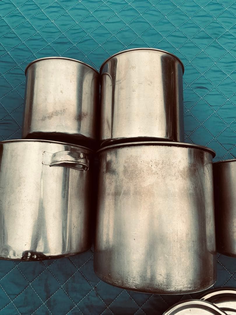 キッチンポット 寸胴 鍋 業務用 5個 セットまとめ 調理用