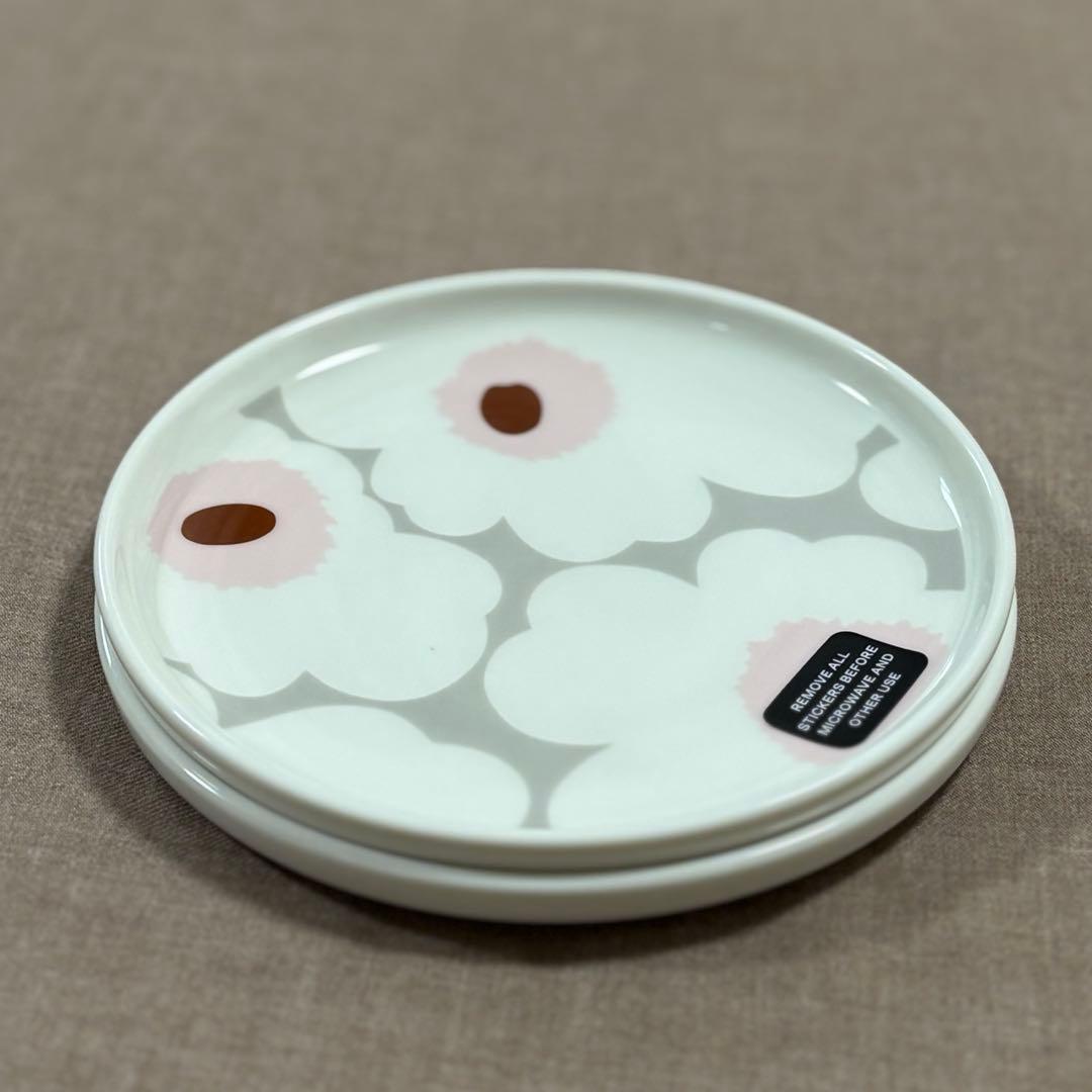 マリメッコ【marimekko】ウニッコ柄 プレート 13.5cm 2枚セット