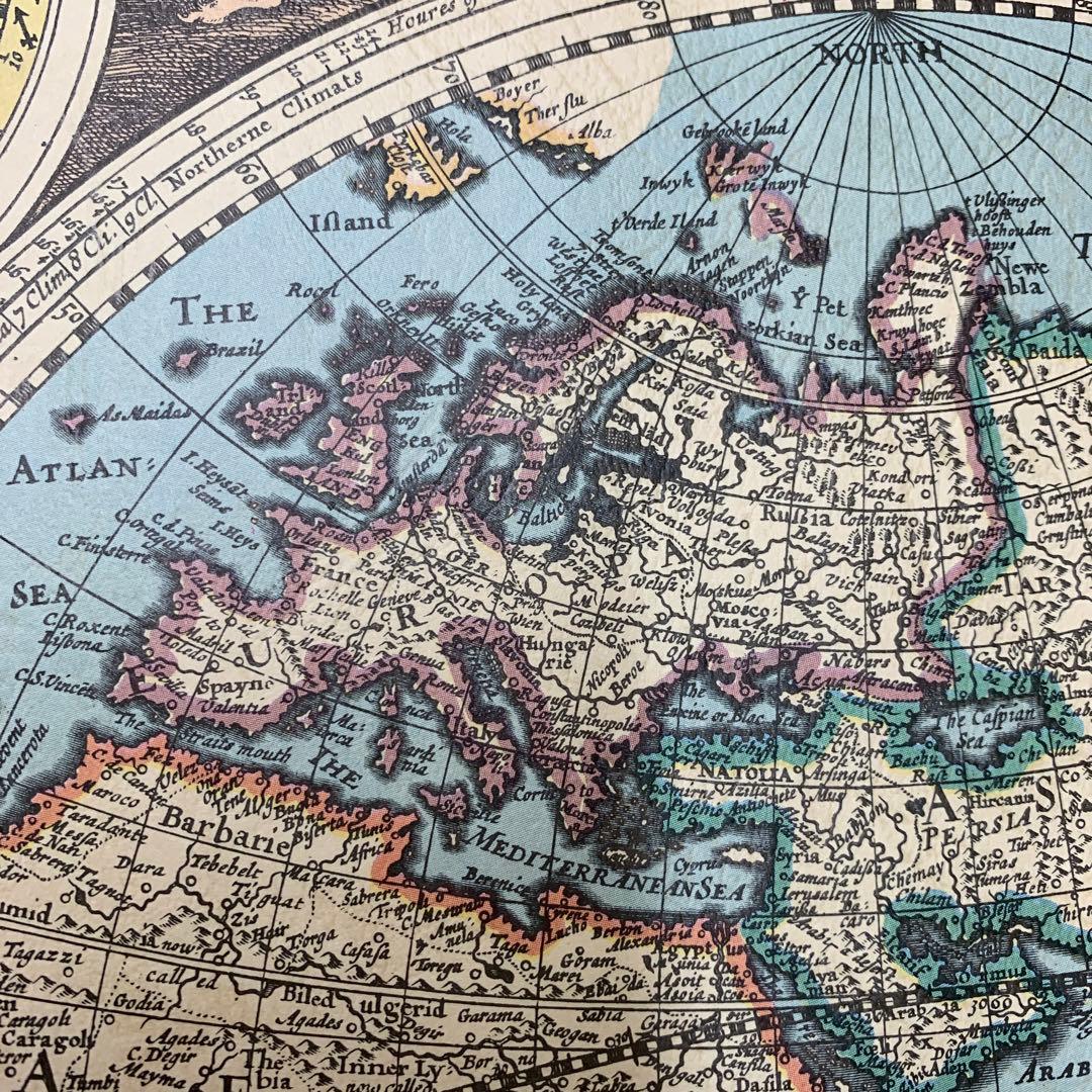 帆船時代古地図(D) 新精密世界地図
