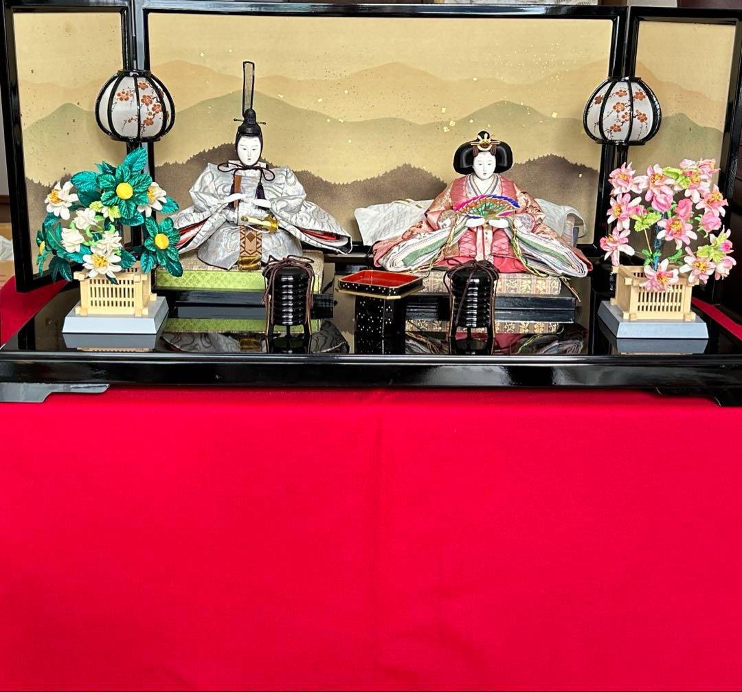 【美品】吉福 親王飾り 雛人形 三月人形 ひな祭り 送料込 即発送可
