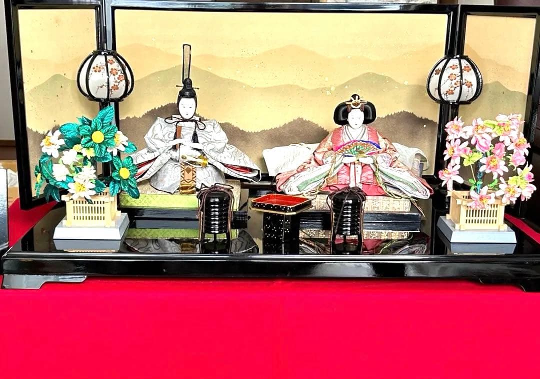 【美品】吉福 親王飾り 雛人形 三月人形 ひな祭り 送料込 即発送可