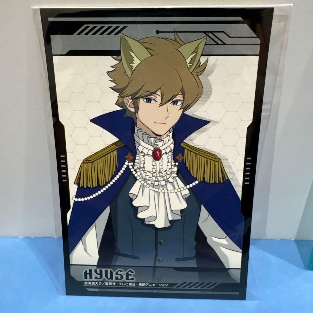 ワールドトリガー 缶バッジ、ポストカード、色紙、ポスター【ヒュース】セット