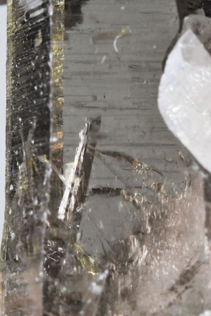 パキスタン スカルドゥAshopi産 いろいろ付いたクリアなスモーキークォーツ