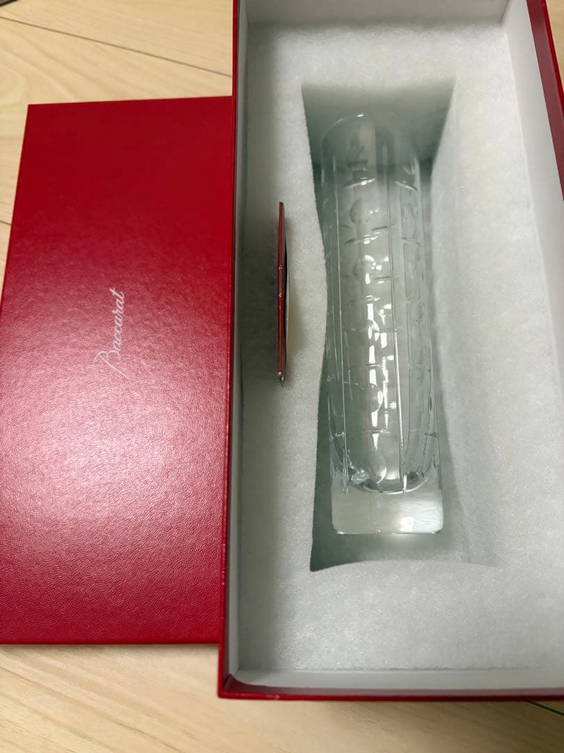 バカラ Baccarat 花瓶 一輪挿し クリスタル 高さ20cm