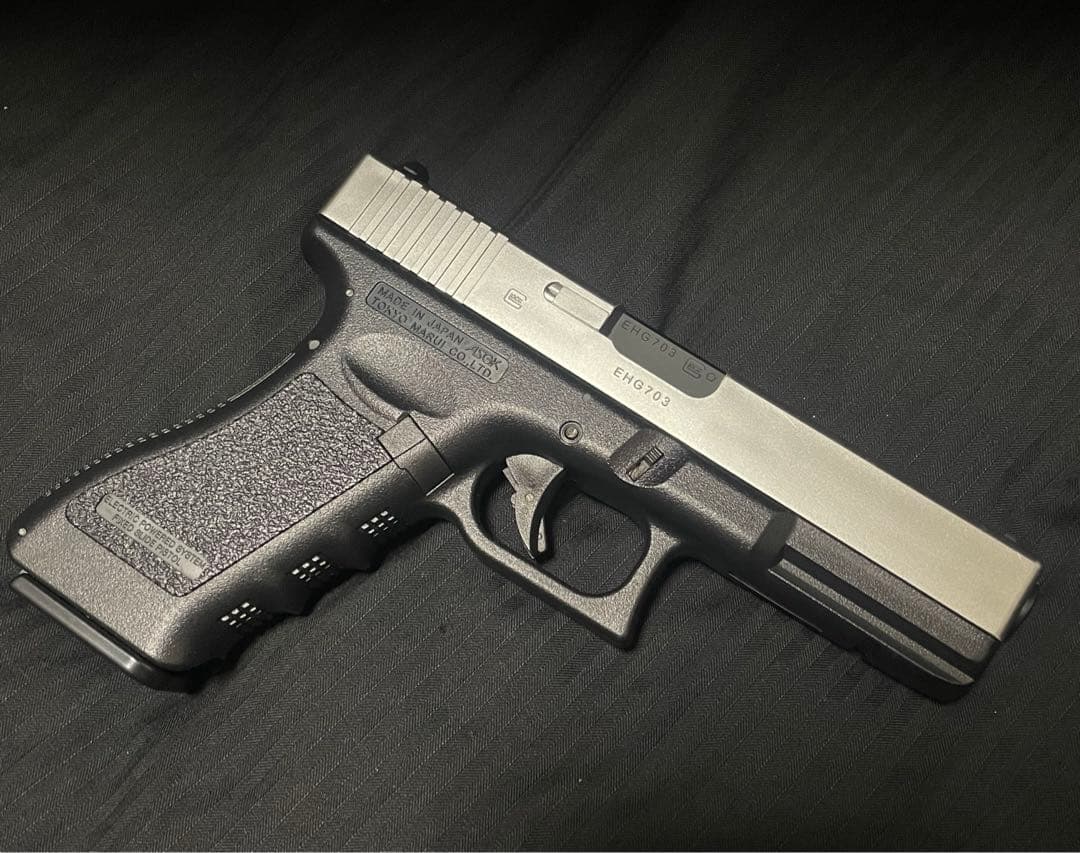 東京マルイ　電動ハンドガン　グロック18C シルバー　カスタム品　SBD取付