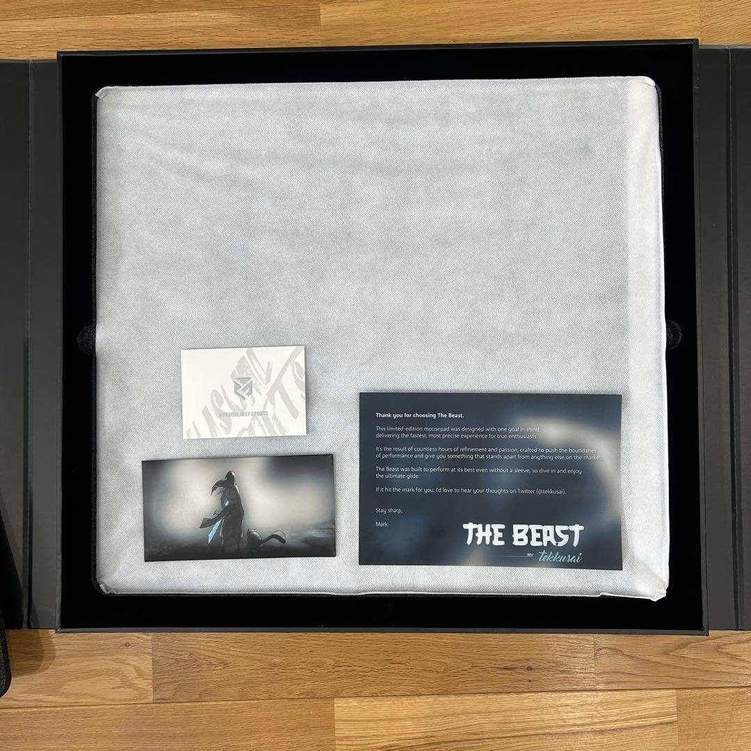 マウス・トラックボール Tekkusai The Beast Glass Mousepad