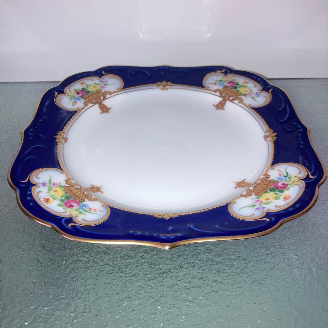 大倉陶園　エンプレスローズ プレート　6枚セット　瑠璃