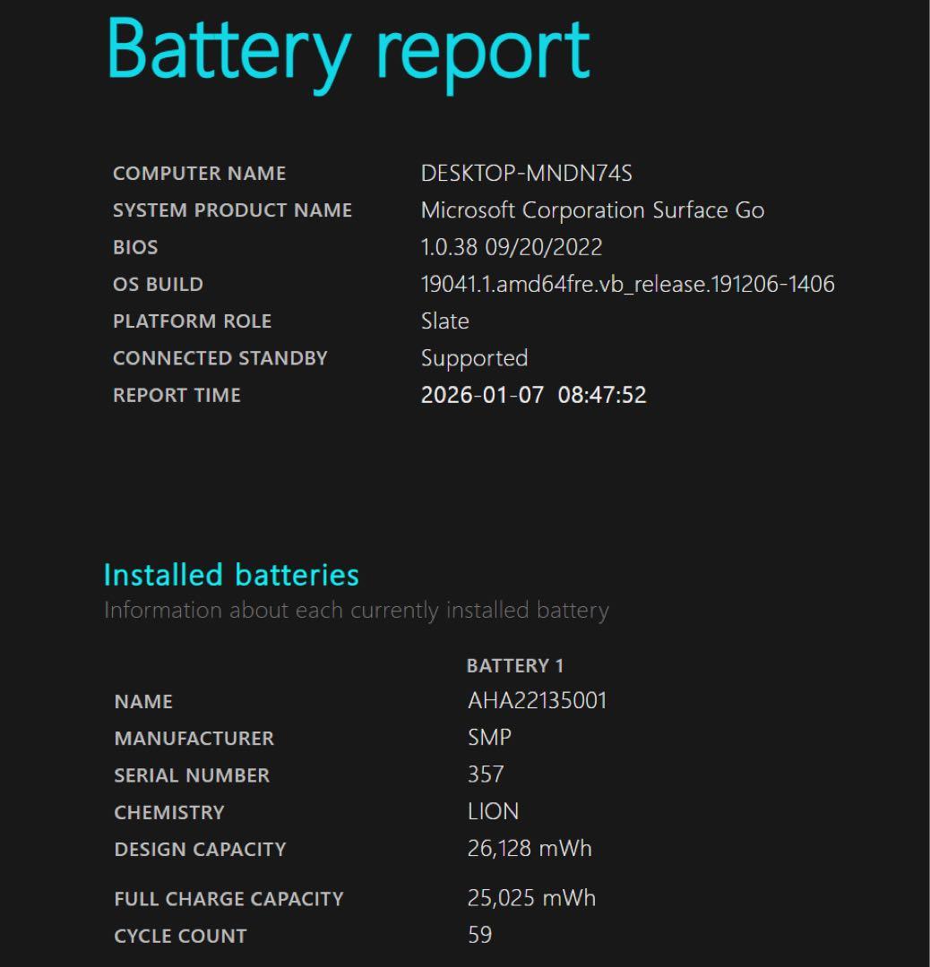 Windowsタブレット本体 Microsoft Surface Go 1.6GHZ/4GB/64GB