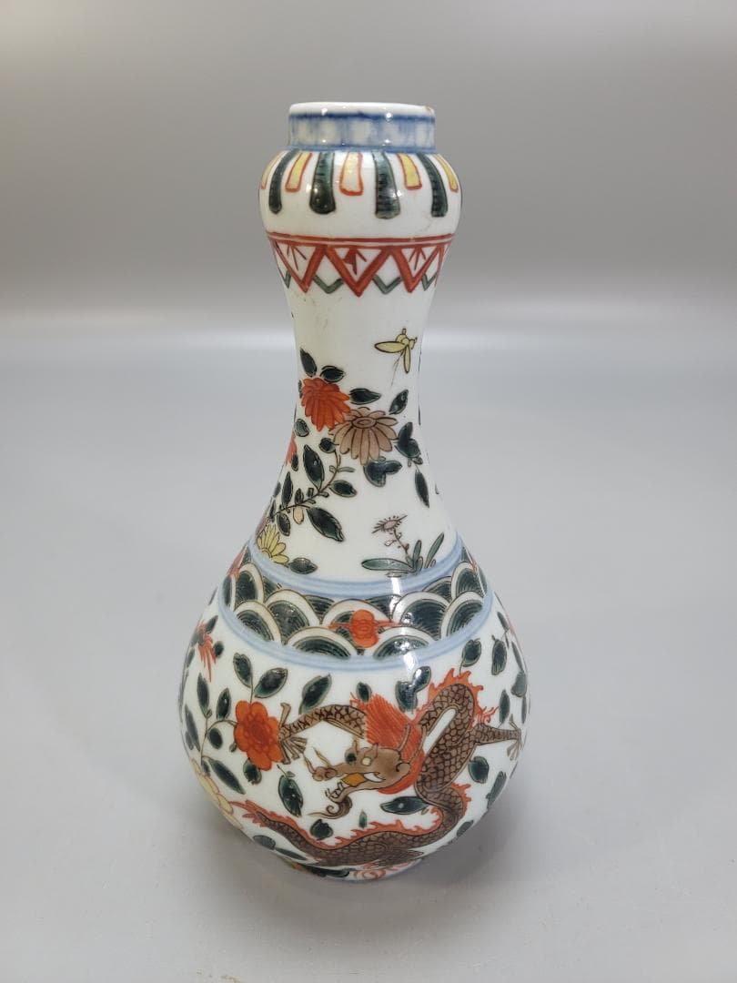中国美術 萬暦赤絵 瓶 骨董品