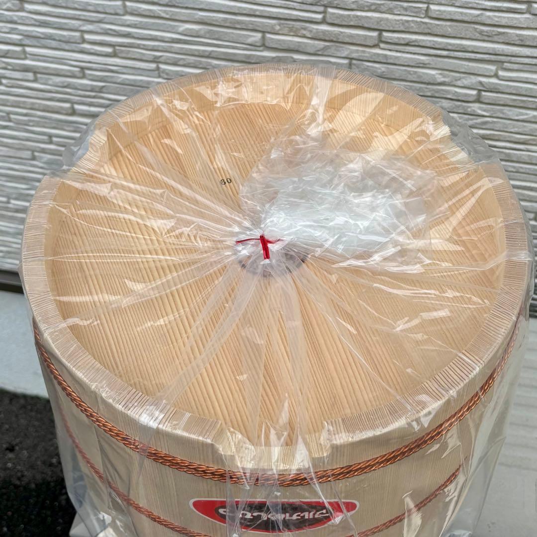 【新品】吉野白杉 木製おひつ4.5kg マルカ　めしびつ　約3升取り　お櫃 ①