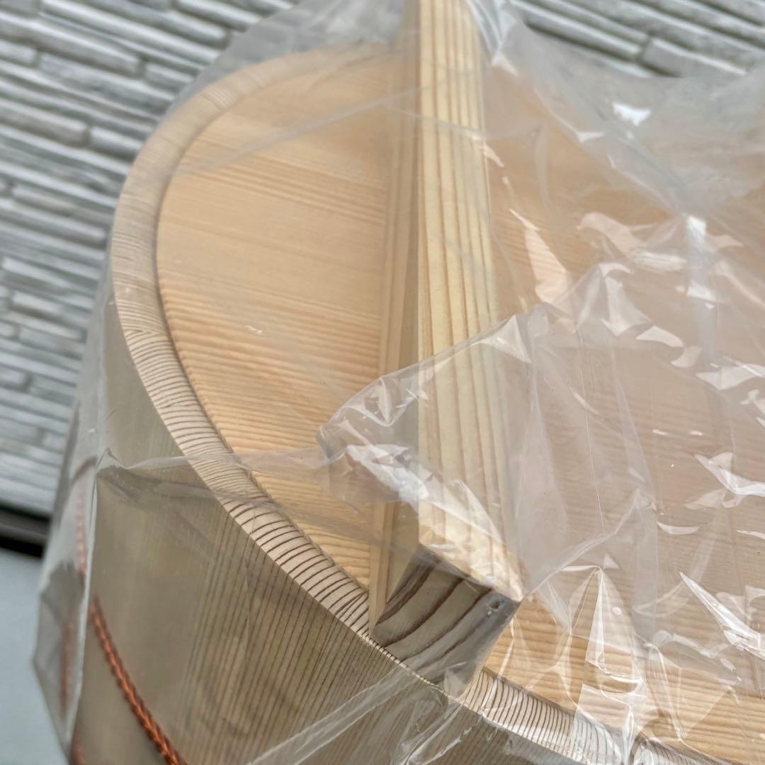 【新品】吉野白杉 木製おひつ4.5kg マルカ　めしびつ　約3升取り　お櫃 ①