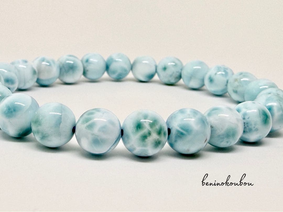 海の静けさを纏う｜高品質ラリマー 天然石ブレスレット