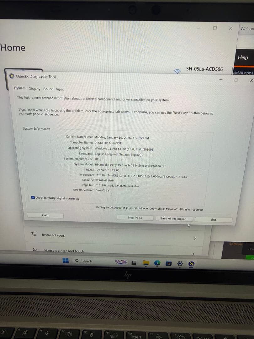 明*さ様 HP ZBook Firefly G8 32gb RAM