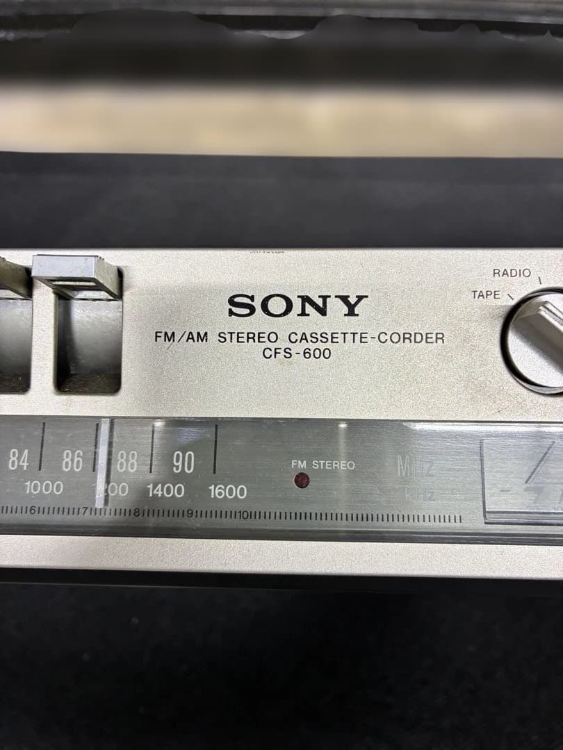 ラジオ・コンポ SONY CFS-600 STEREO CASSETTE-CORDER