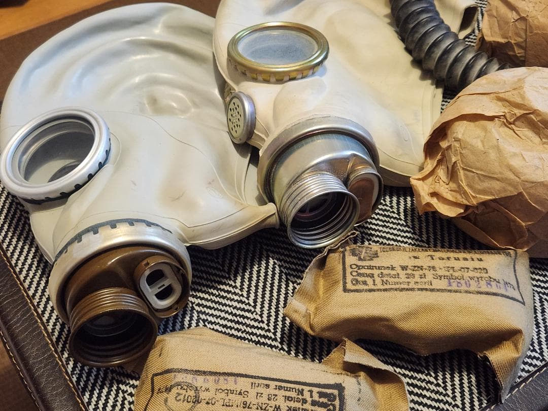 ソ連 赤軍 冷戦期 GP-5 ガスマスク 2個セット（グレー） CCCP