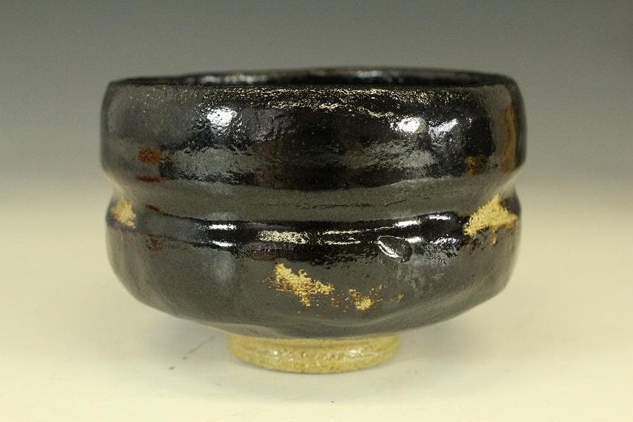 茶道具 黒楽茶碗 松楽造 書付 共箱 共布 未使用 483