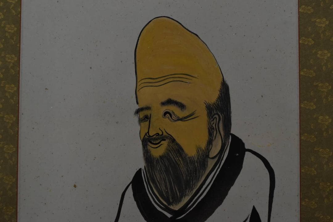 良念/寿老人図/掛軸/名家伝来/Z-891