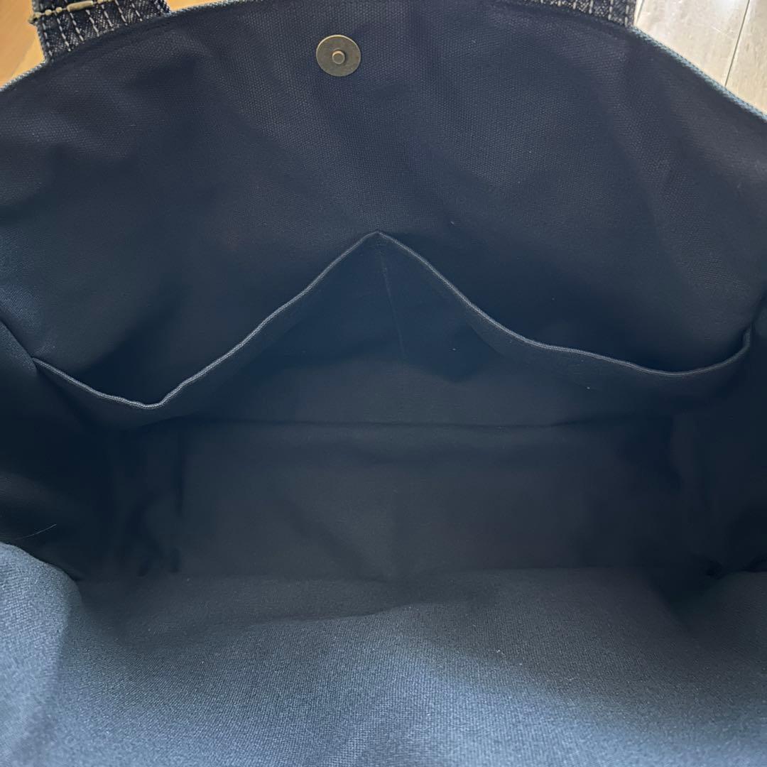 専用★924.希少‼︎グレーデニム　デニムリメイク トートバッグ　ジージャン