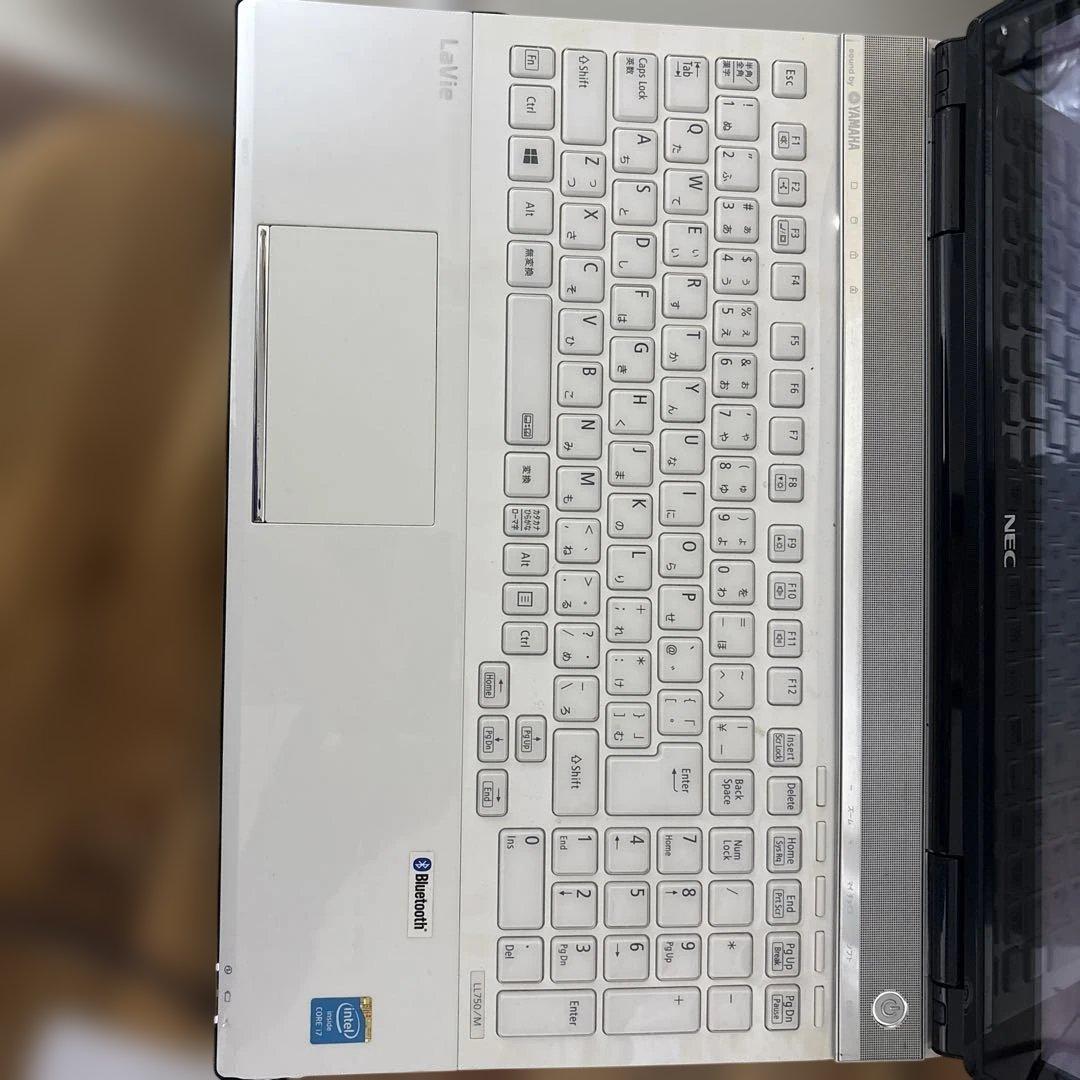 NEC美麗ホワイトi7ノートパソコンwin11メモリ8ギガSSHD1テラ