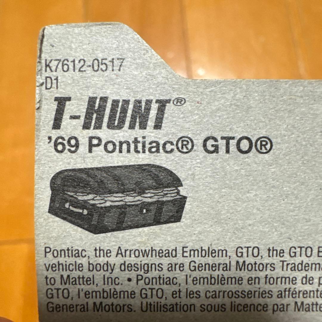 T-HUNT HOTWHEELS 69 PONTIAC GTO 希少ショート